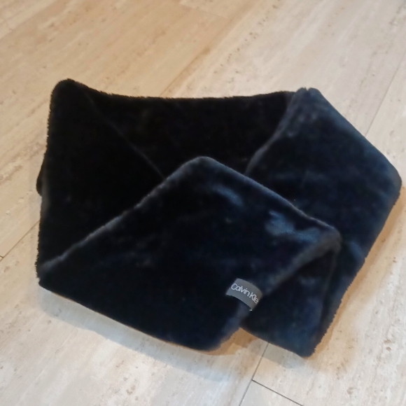 Calvin Klein Accessories - Calvin Klein Faux Fur Infinity Scarf